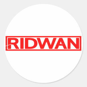 Ridwan Frimärke Runt Klistermärke