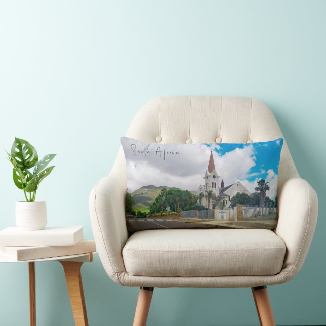 Riebeek-Kasteel Kyrka Vy Söderut Sydafrika ZA Lumbarkudde (Stol)