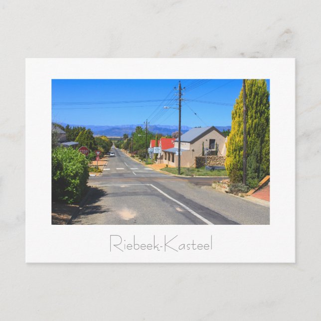Riebeek-Kasteel View South Afrika SA Postcard Vykort (Framsida)