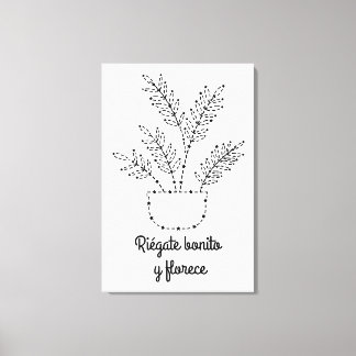 Riégate bonito I Lienzo vertical Canvastryck