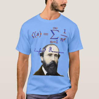 Riemann zeta function t shirt
