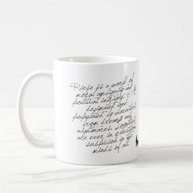 RIESE  ++  Skriva muggen Kaffemugg (Vänster)