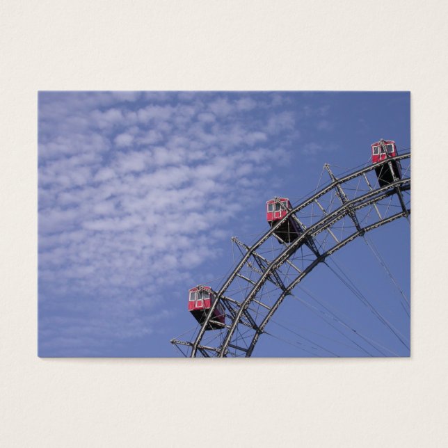 Riesenrad i Prater Wien Österrike Visitkort (Framsidan)