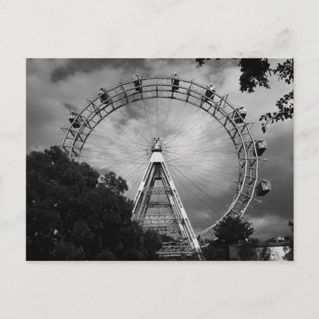 Riesenrad i Wien Österreich Vykort (Framsida)