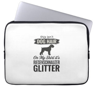 Riesenschnauzer Glitter Rolig Hund Ägare Design_1 Laptop Fodral