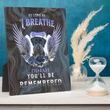 Riesenschnauzer Så Långt Som Jag Andas Minnesmärke