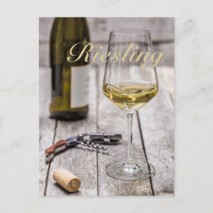Riesling för den vita Sommelier för Vin älskare Helg Vykort
