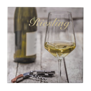 Riesling för den vita Sommelier för Vin älskare Kakelplatta