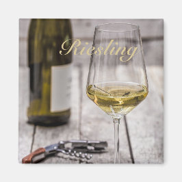 Riesling för den vita Sommelier för Vin älskare Magnet