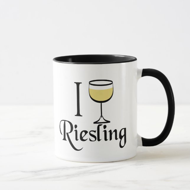 Riesling Vin Älskare Gifts Mugg (Höger)