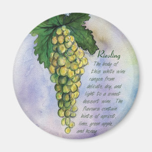 Riesling Vin Grapes Magnet