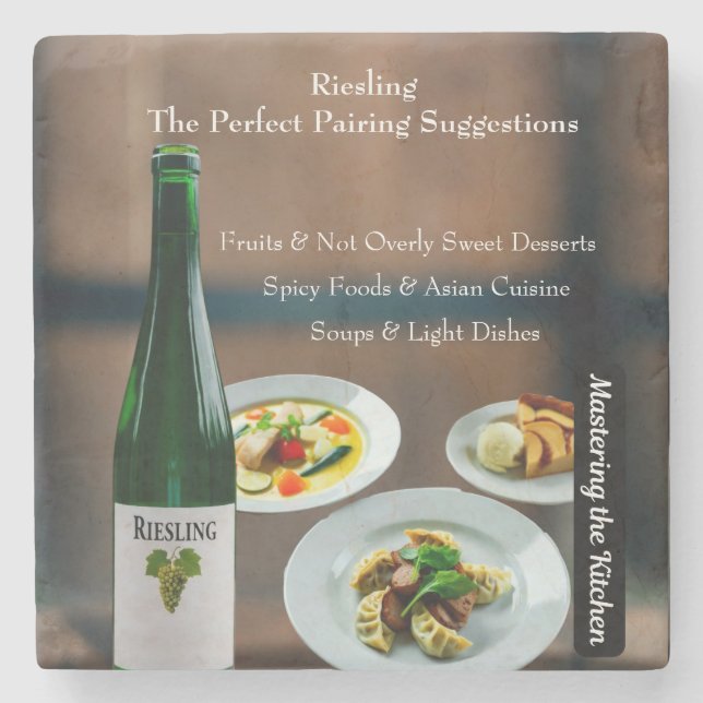 Riesling Vinparningsguide/Master the Kitchen Stenunderlägg (Framsidan)