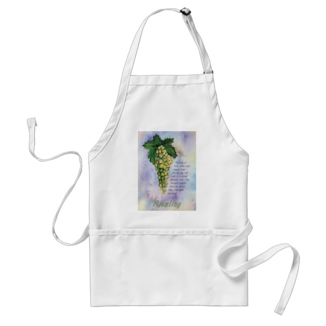 Riesling White Vin Grapes Apron Förkläde (Framsidan)
