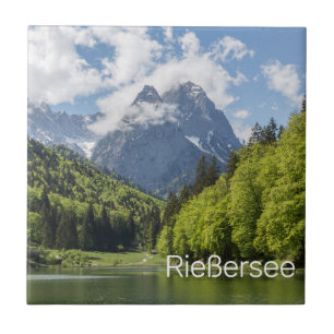 Riessersee Alpernas Garmisch Partenkirchen Bavaria Kakelplatta
