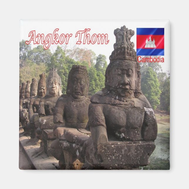 Rif. KH Kambodja, Angkor Thom, Fridge Magnet (Framsidan)