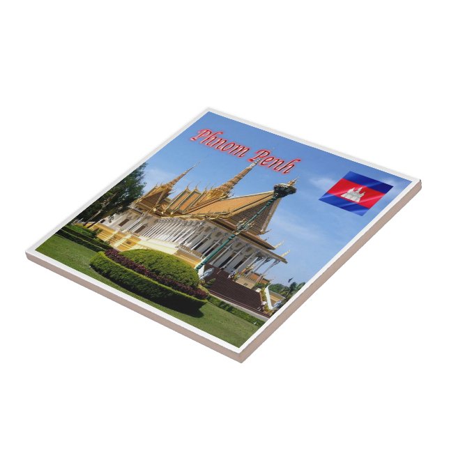 Rif. KH Kambodja, Phnom Penh, Royalet Ställe Kakelplatta (Sidan)
