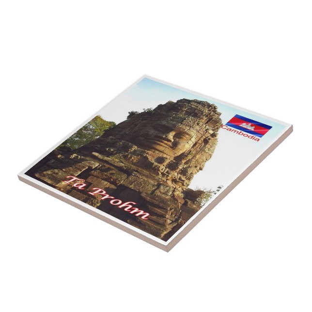 Rif. KH Kambodja, Ta Prohm Kakelplatta (Sidan)