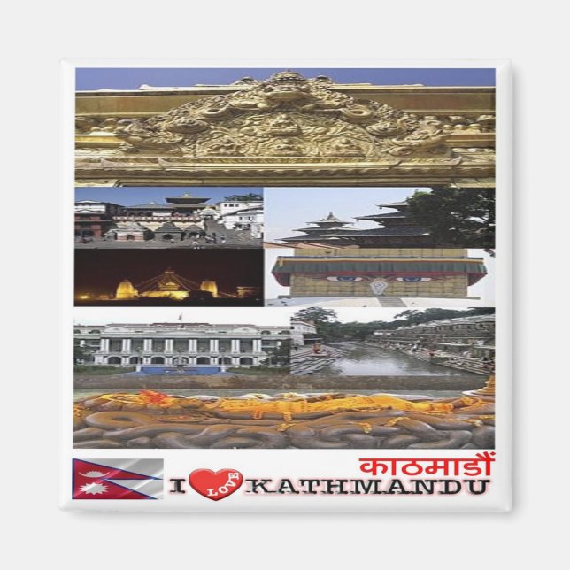 Rif. NP Nepal, Katmandu, I Kärlek Magnet (Framsidan)