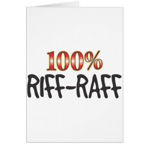 Riff-Raff 100 procent Hälsningskort