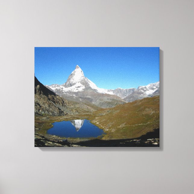 Riffelsee Matterhorn Reflection Canvastryck (Framsida)