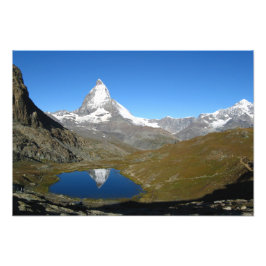 Riffelsee Matterhorn Reflection Fototryck