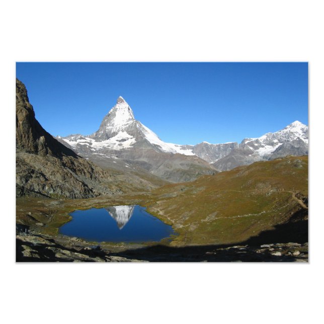 Riffelsee Matterhorn Reflection Fototryck (Framsidan)