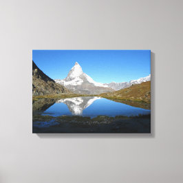 Riffelsee Matterhorn reflexion Canvastryck