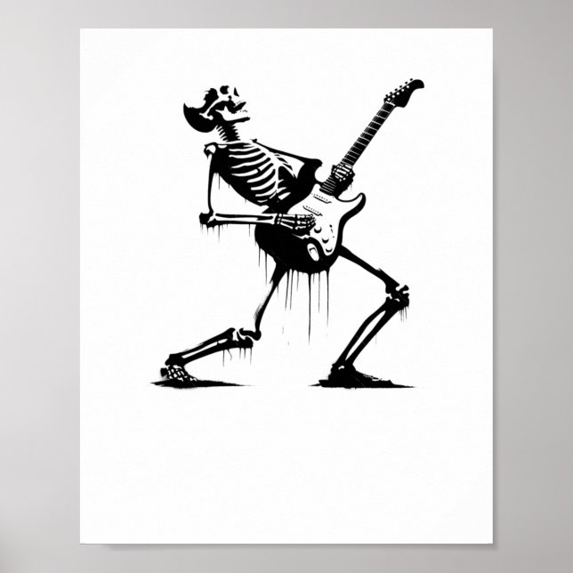 Riffs från andra än Skeleton Guitarist i Graffiti  Poster (Framsidan)