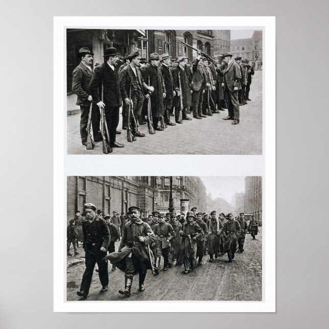 Rifle-borrning från Spartacisterna (högst upp) Rev Poster (Framsidan)