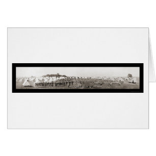 Rifle Range Army WWI Photo 1913 Hälsningskort