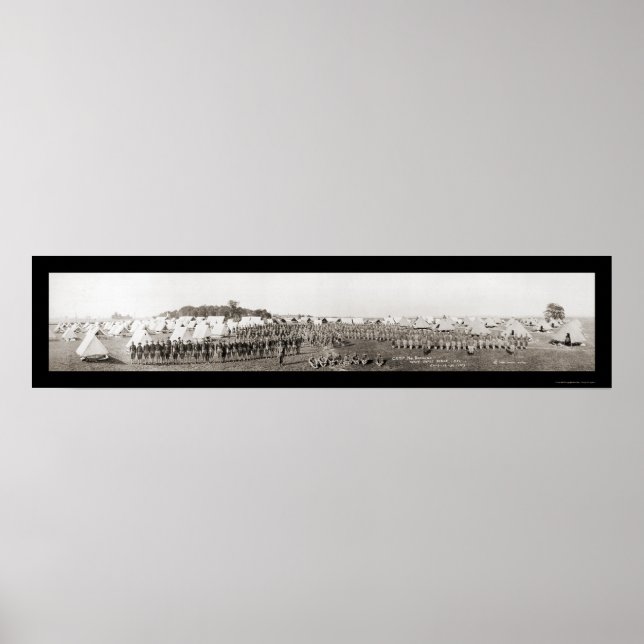 Rifle Range Army WWI Photo 1913 Poster (Framsidan)