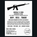 Rifle Silhouette, Gunsmith, Gunstore Advertising Reklamblad<br><div class="desc">Rifle Silhouette,  Gunsmith,  Gunstore Advertising Flyers by the Affärskort Store.</div>