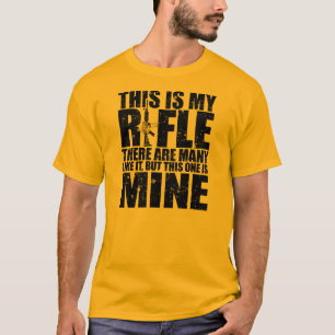 Riflemans bekännelse - detta är mitt gevär tee shirt