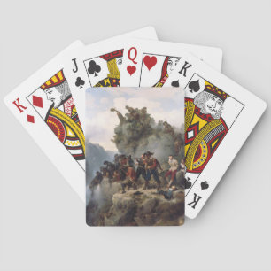 Riflemen som försvarar ett bergspass (Karl Lessing Casinokort