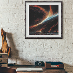 Rift i Interstellar Space Premium Wrapped Canvas