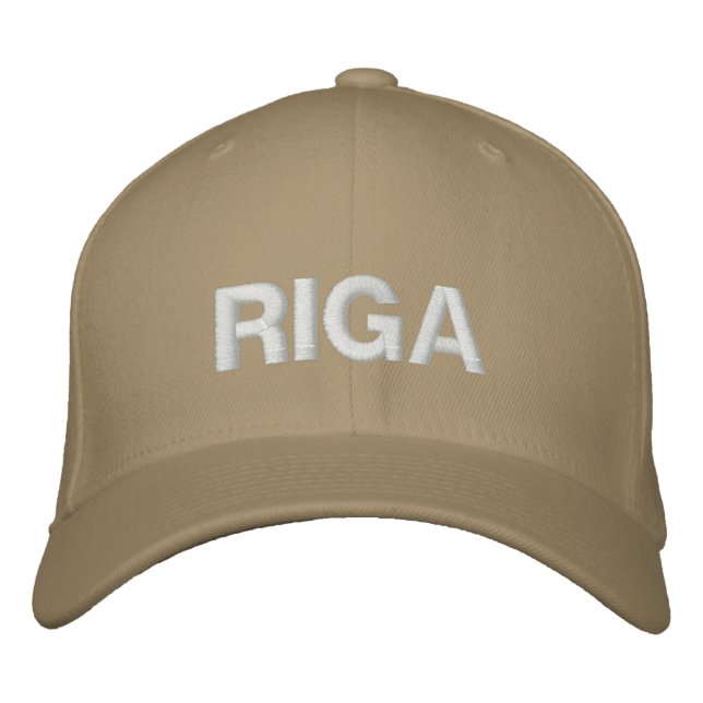 Riga Baseball Cap Broderad Keps (Framsida)