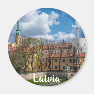 Riga Castle i Riga, Lettland Magnet