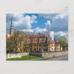 Riga Castle i Riga, Lettland Vykort