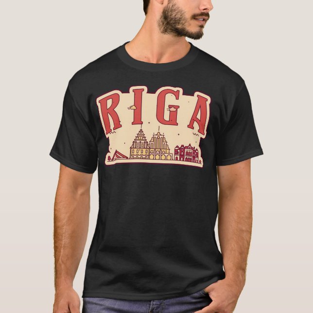 Riga City T Shirt (Framsida)