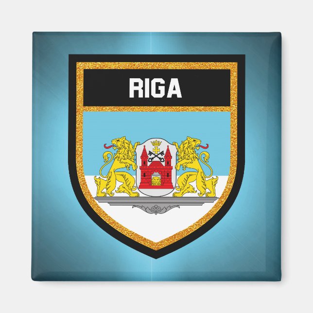 Riga Flagga Magnet (Framsidan)