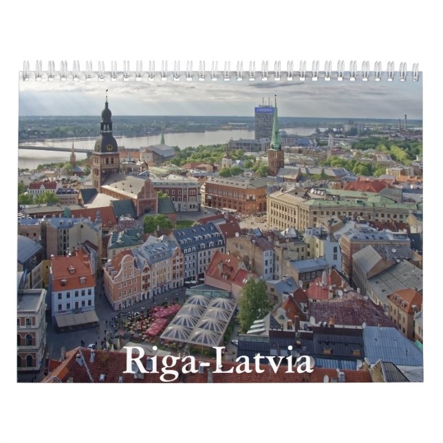 Riga-Latvia Calendar Kalender (Omslag)