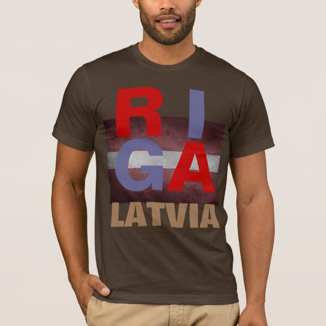 RIGA LATVIA T SHIRT (Framsida)