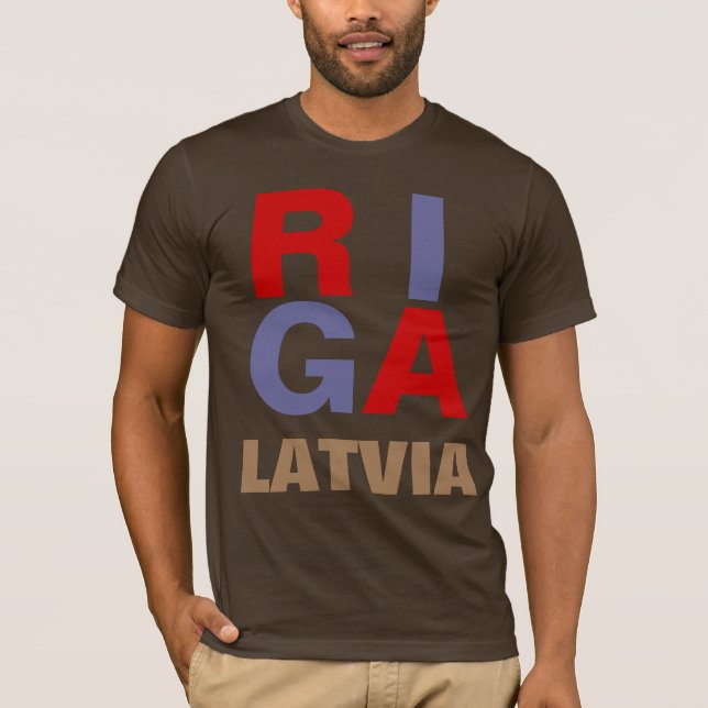 RIGA LATVIA T SHIRT (Framsida)