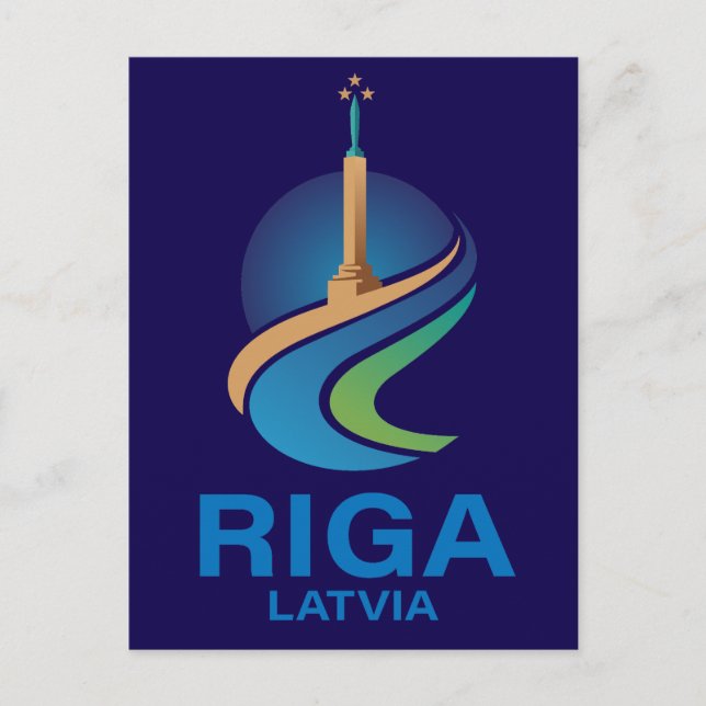 Riga Latvia Vykort (Framsida)