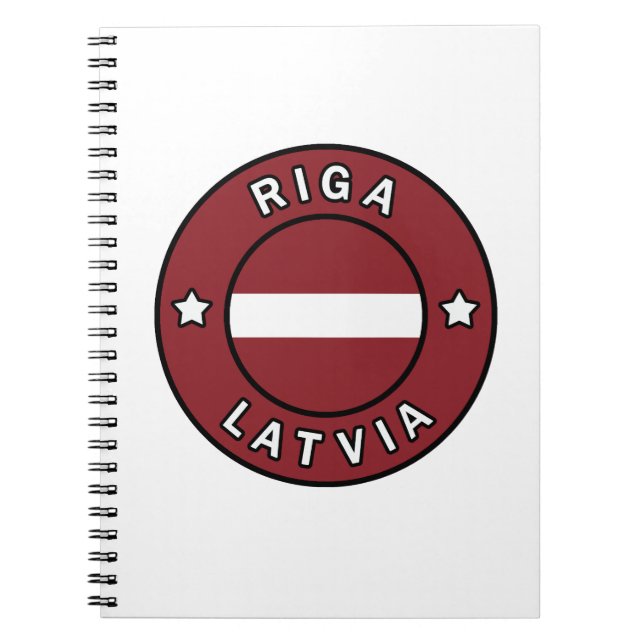 Riga Lettland Anteckningsbok (Framsidan)