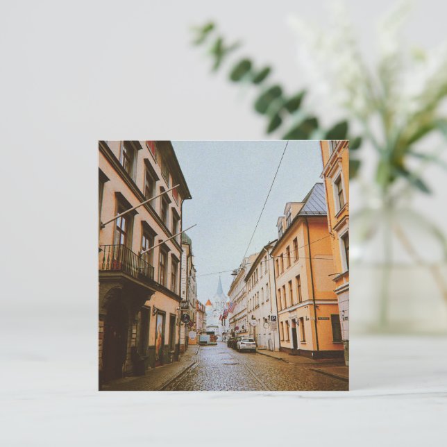 Riga, Lettland Cityscape (Stående Fram)