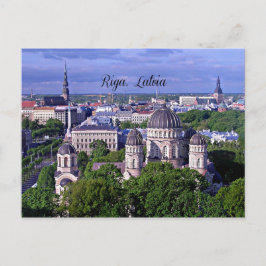 Riga, Lettland cityscape Vykort