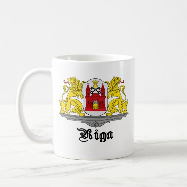 Riga Lettland kaffemugg (Vänster)