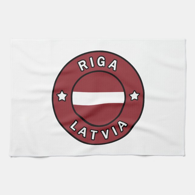 Riga Lettland Kökshandduk (Horisontell)