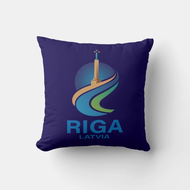 Riga Lettland Kudde (Framsida)